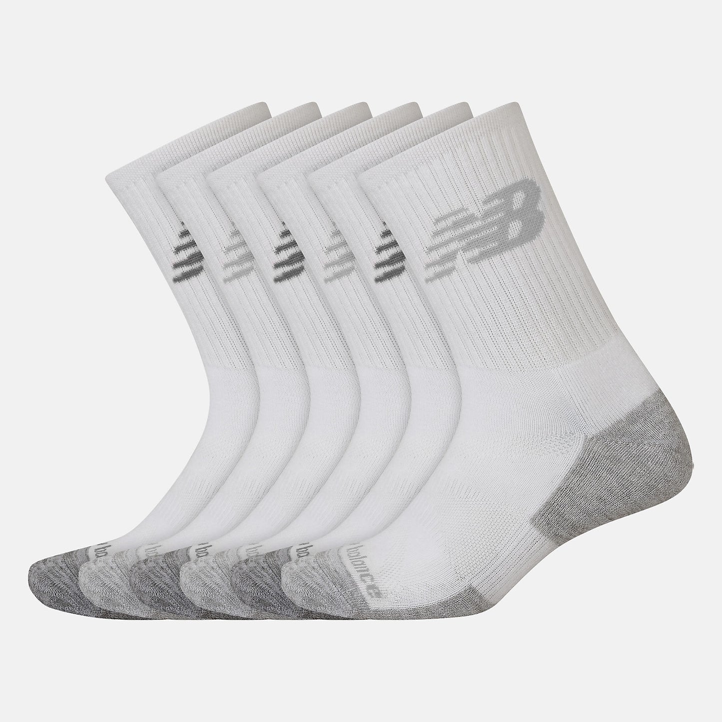 New Balance Performance Cushion Crew Socks 6 Pack