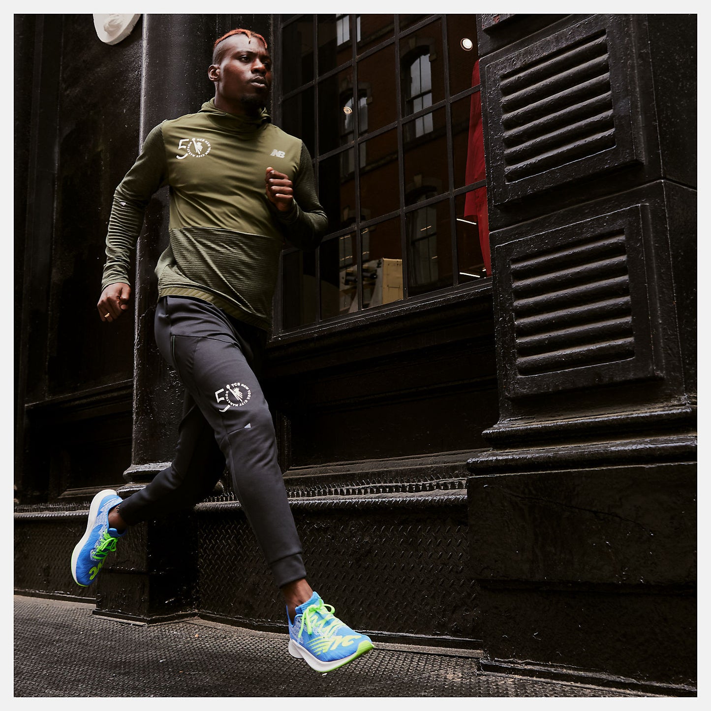 New Balance NYC Marathon Impact Run Grid Back Hoodie