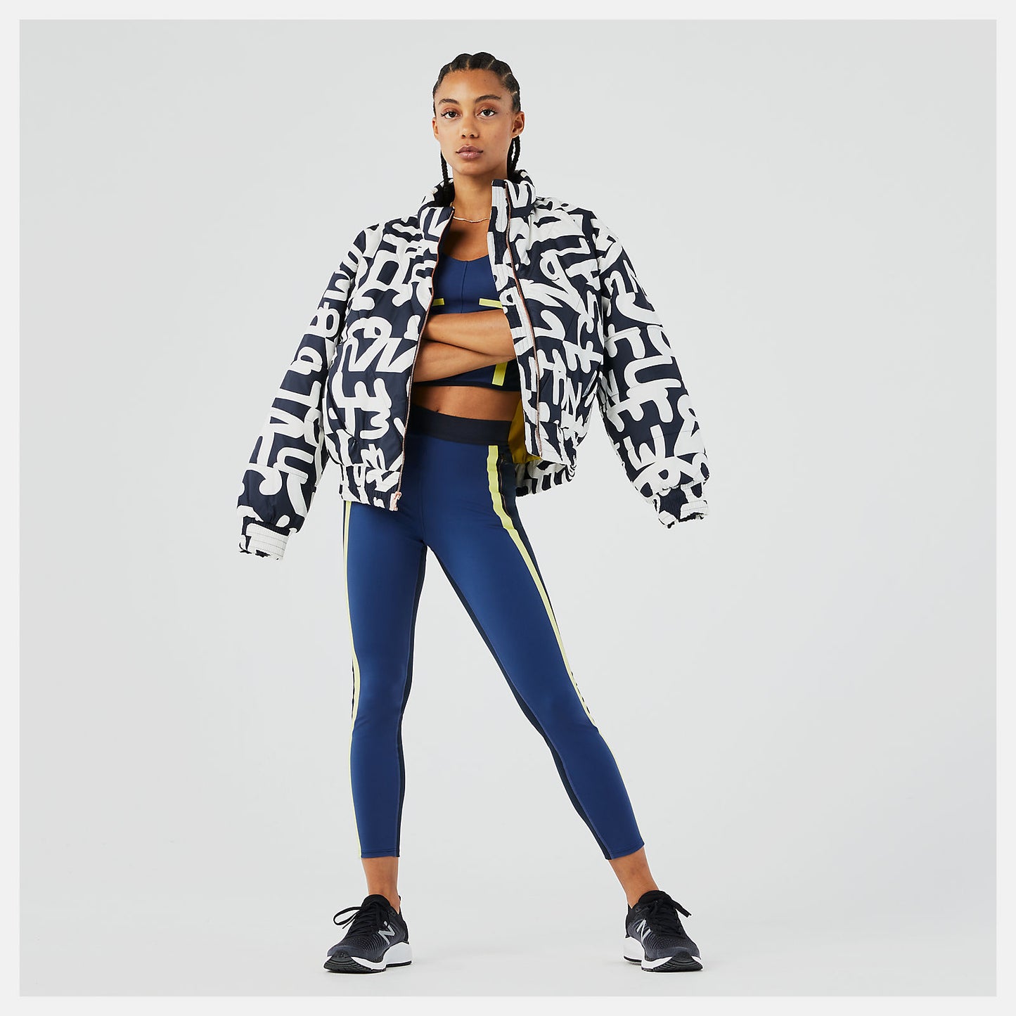 New Balance Determination Packable Printed Quilted Jacket