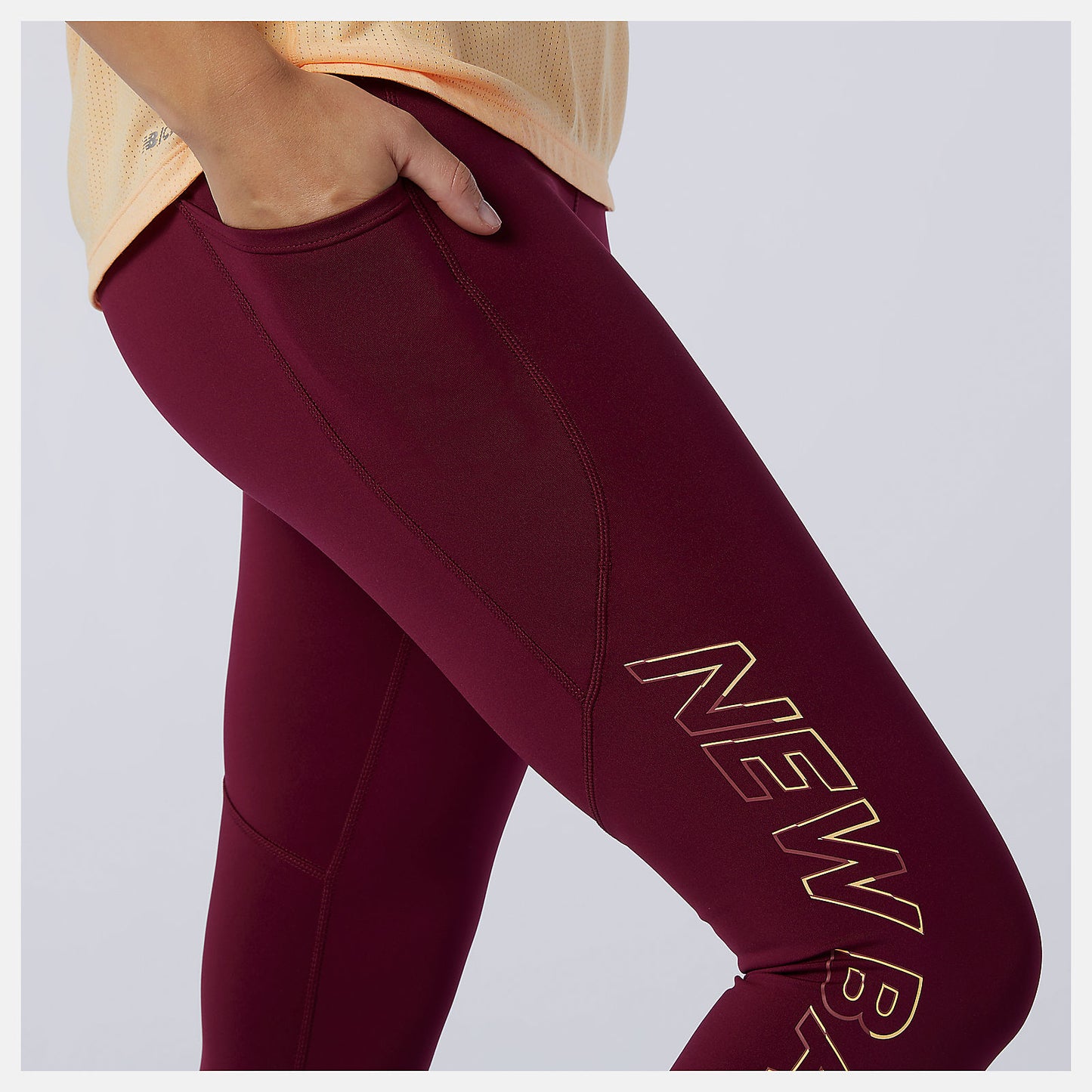 New Balance Printed Impact Run Crop