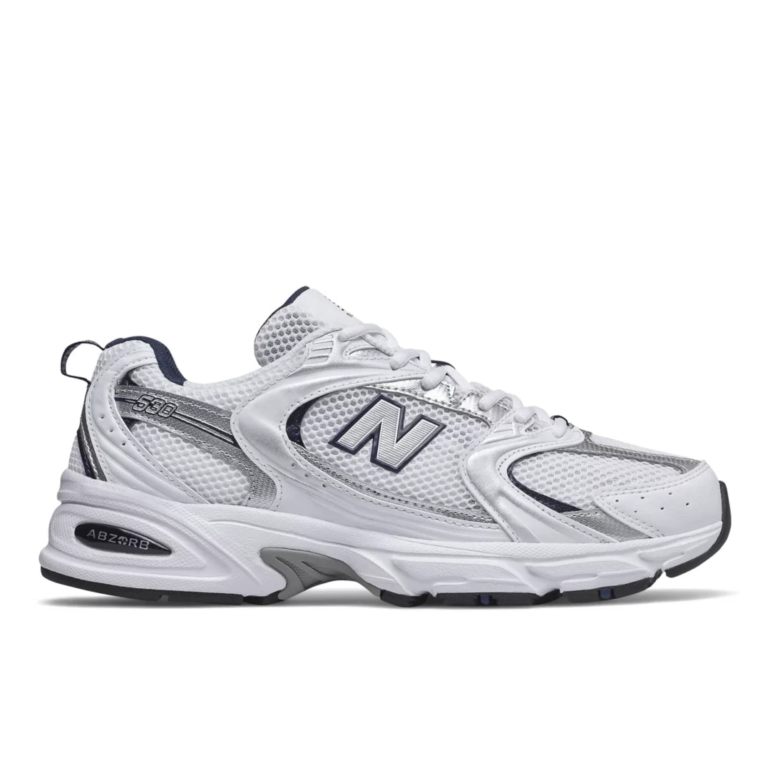 WHITE with NATURAL INDIGO,M6 / W7.5,Standard (D)
