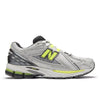 LIGHT SILVER METALLIC with ALKALINE GREEN