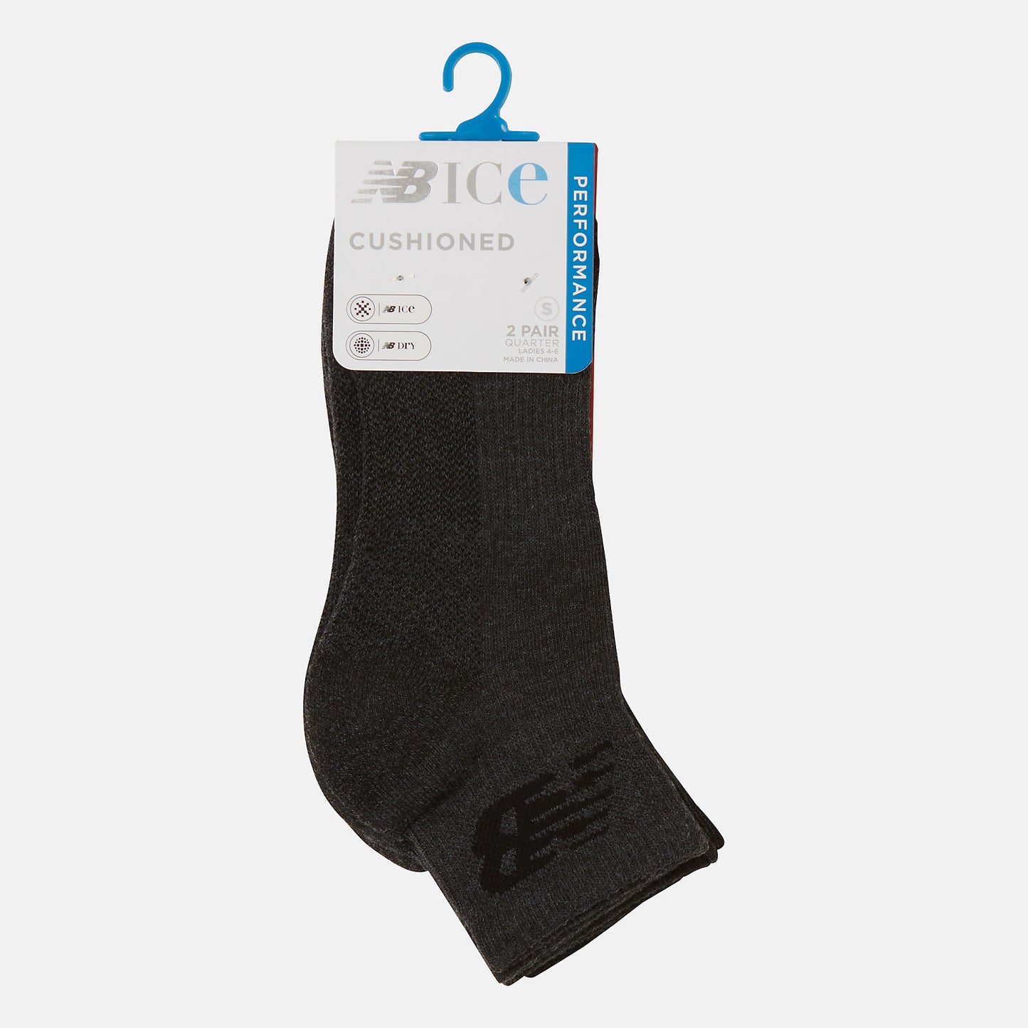 New Balance Cooling Cushion Performance Quarter Socks 2 Pair