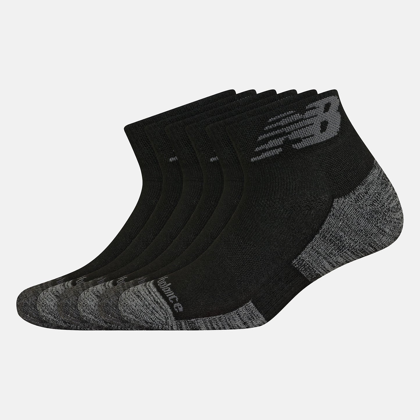 New Balance Performance Cushion Quarter Socks 6 Pack