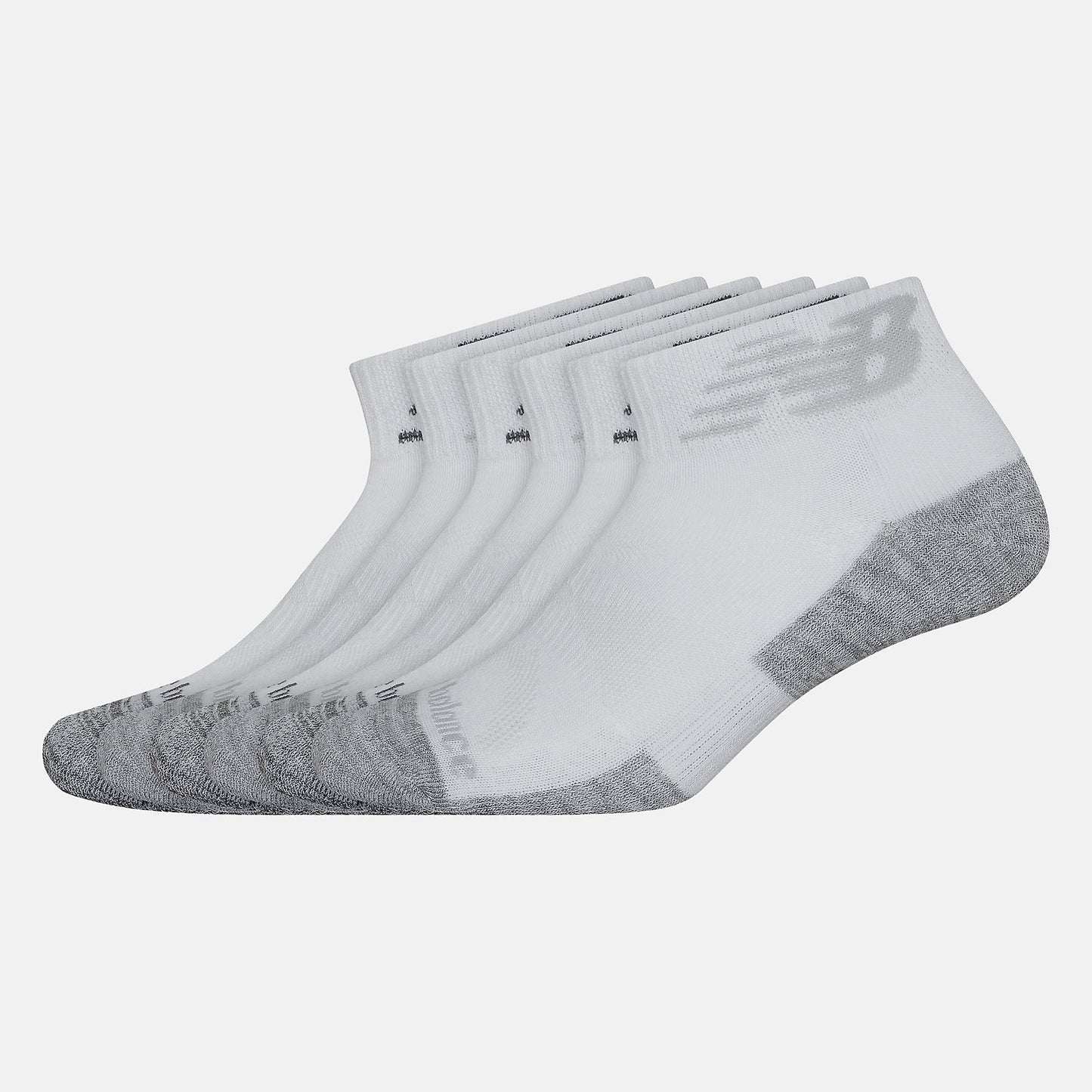 New Balance Performance Cushion Quarter Socks 6 Pack