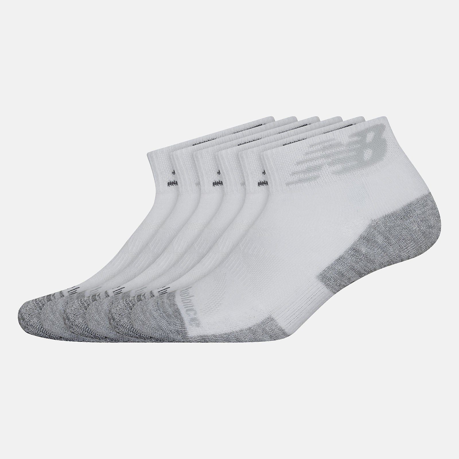 New Balance Performance Cushion Quarter Socks 6 Pack
