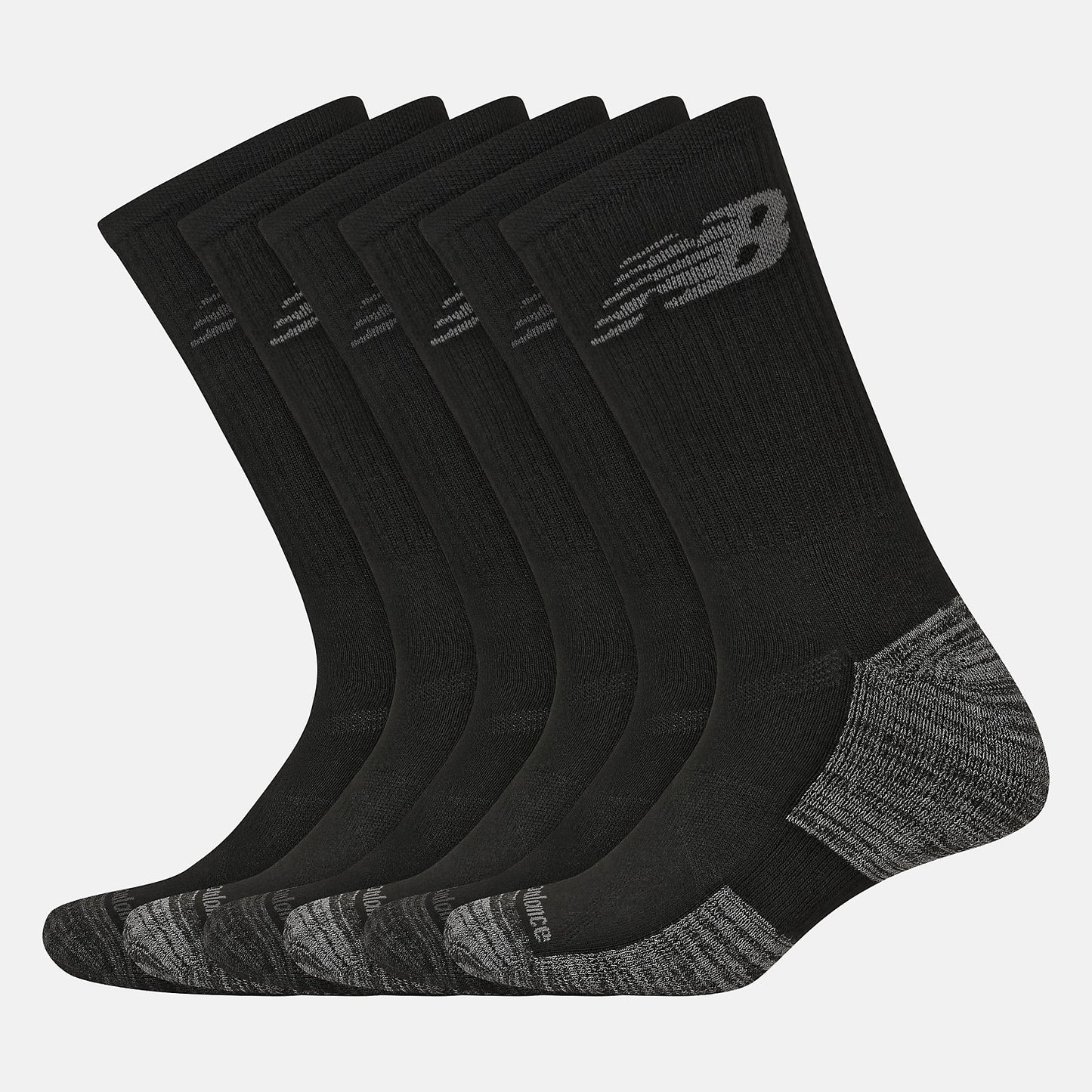 New Balance Performance Cushion Crew Socks 6 Pack