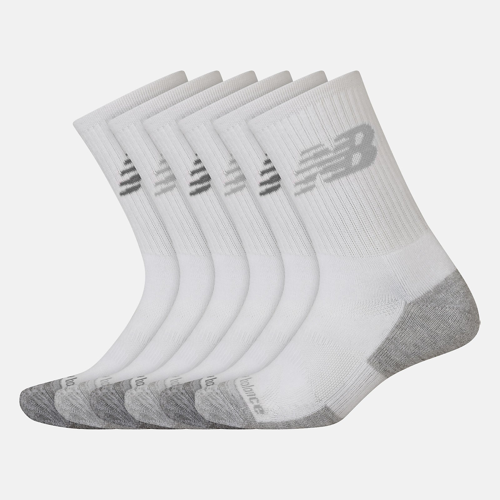 New Balance Performance Cushion Crew Socks 6 Pack