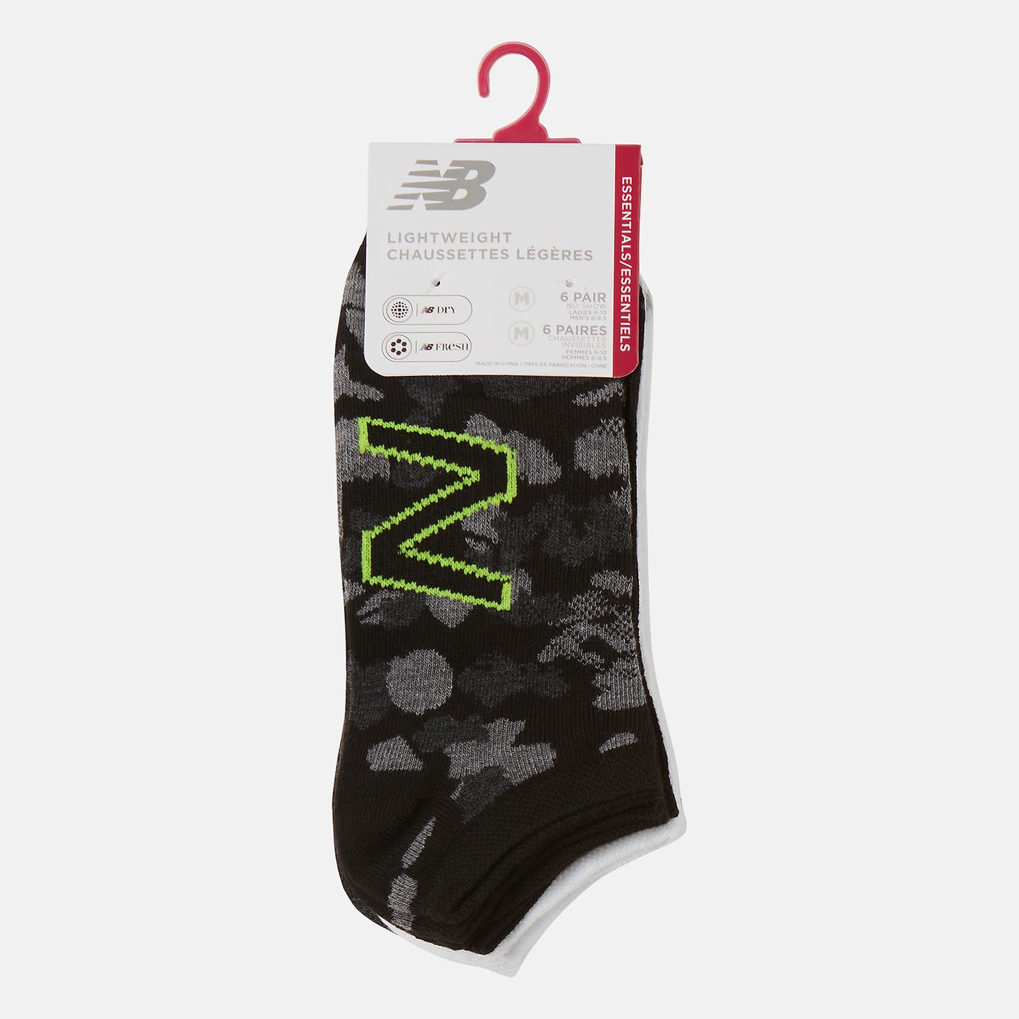 New Balance 6 PK No Show Flatknit