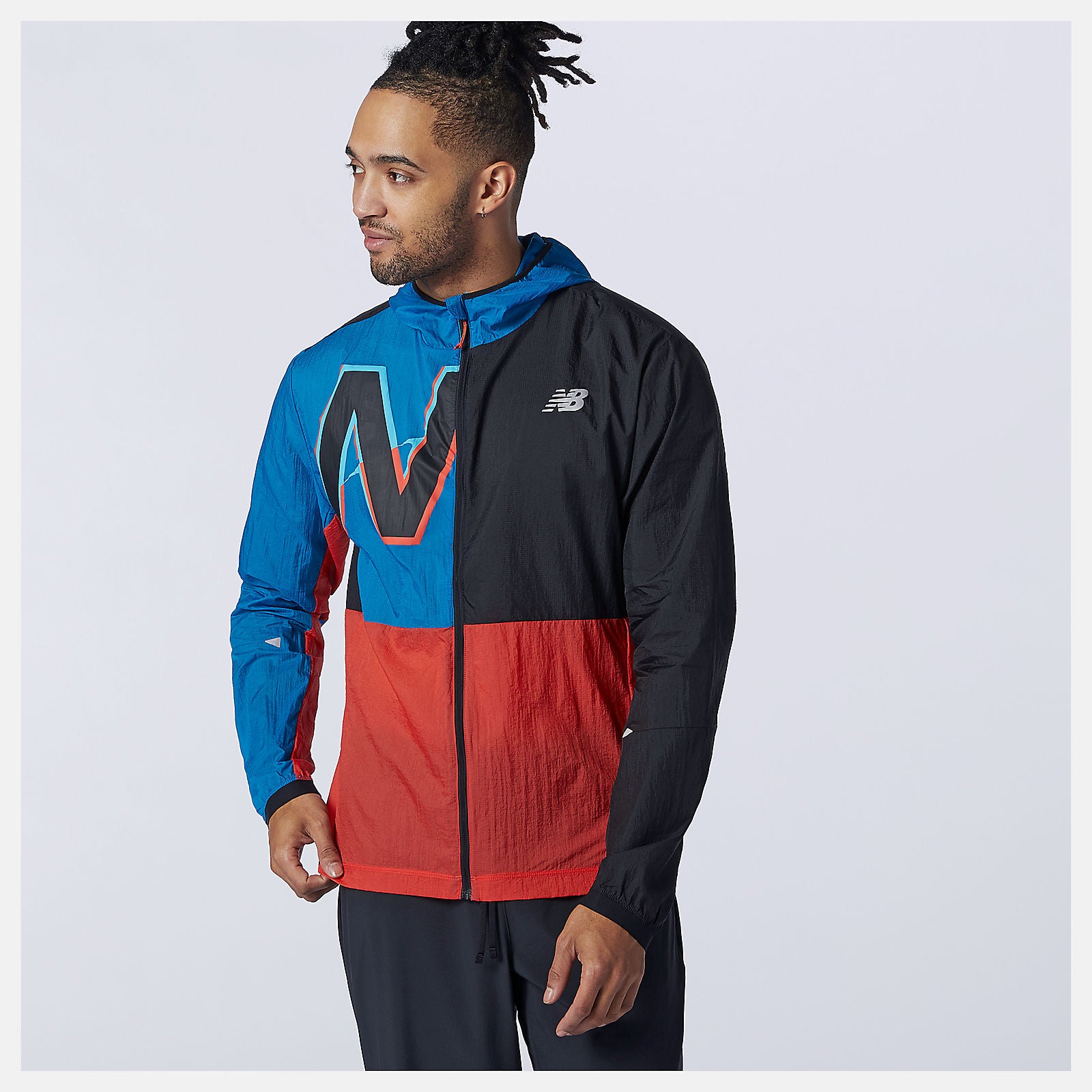 New Balance Printed Impact Run Light Pack Jacket