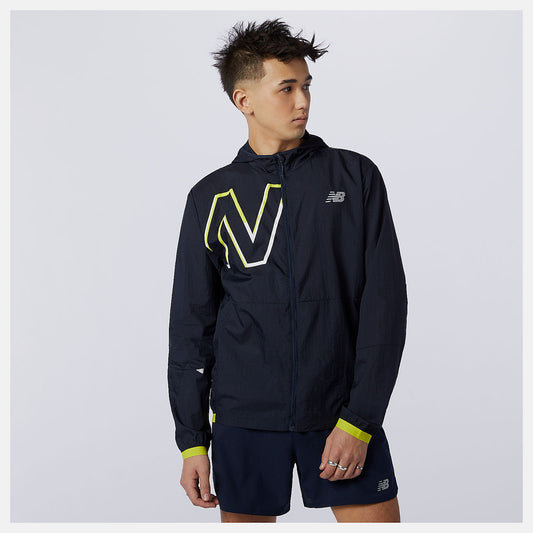 New Balance Printed Impact Run Light Pack Jacket