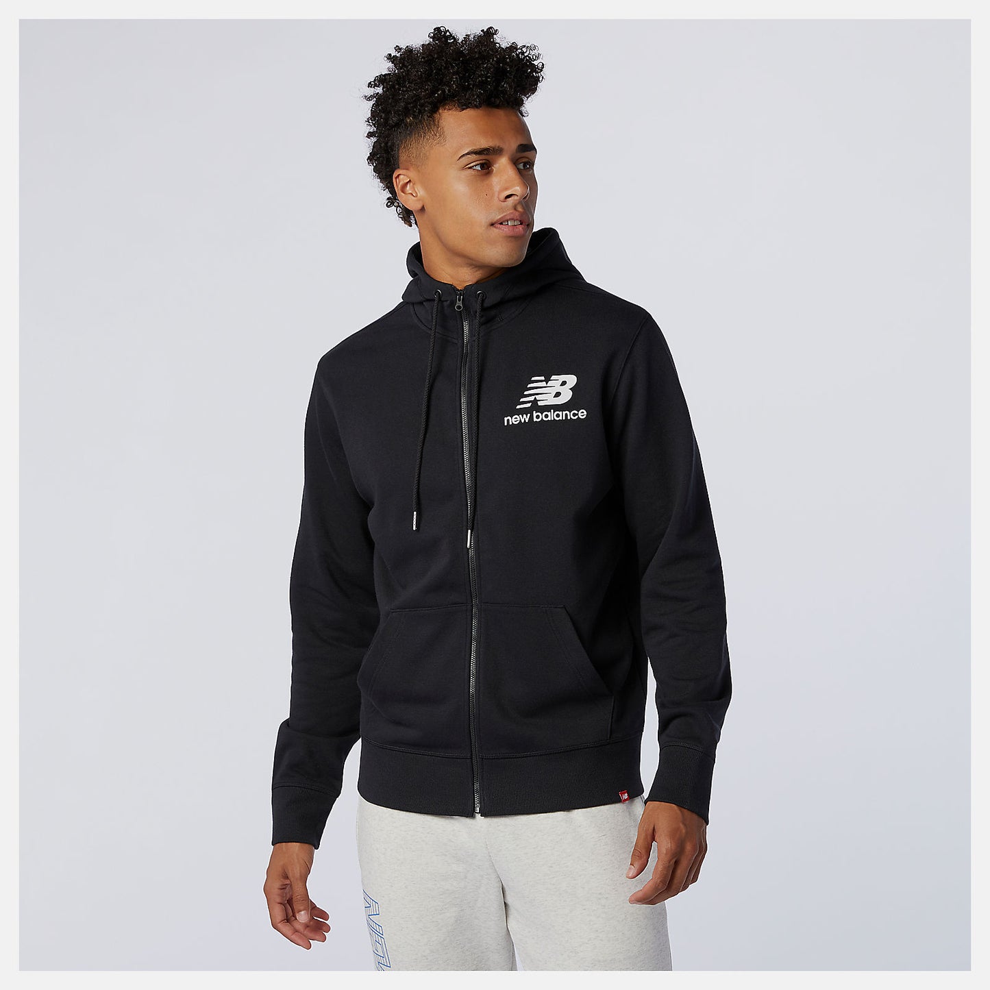 New Balance NB Essentials Stacked Full Zip Hoodie