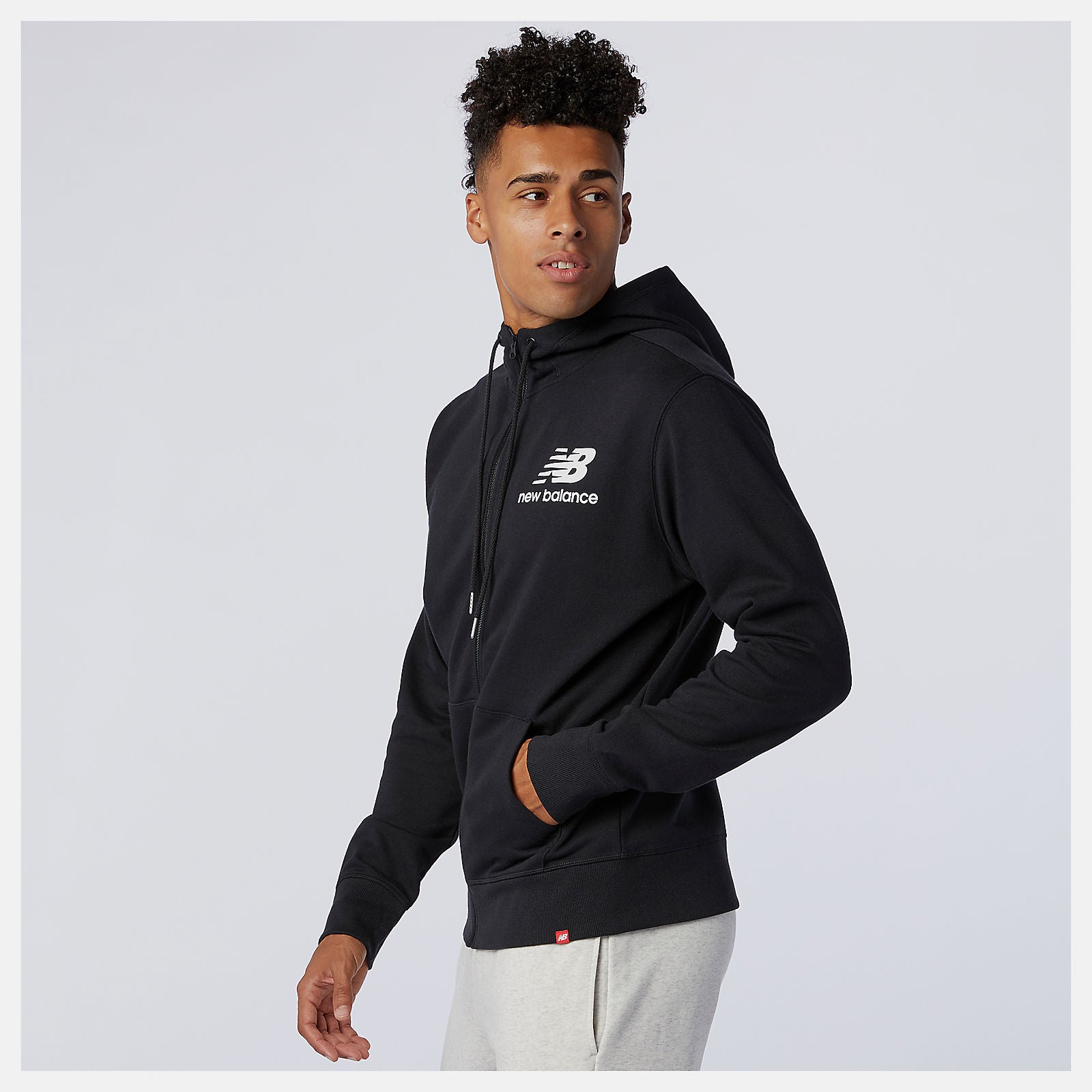 New Balance NB Essentials Stacked Full Zip Hoodie