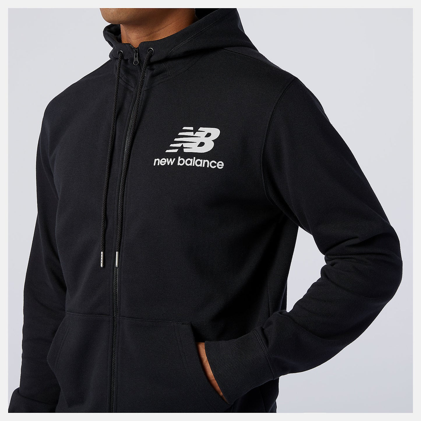 New Balance NB Essentials Stacked Full Zip Hoodie