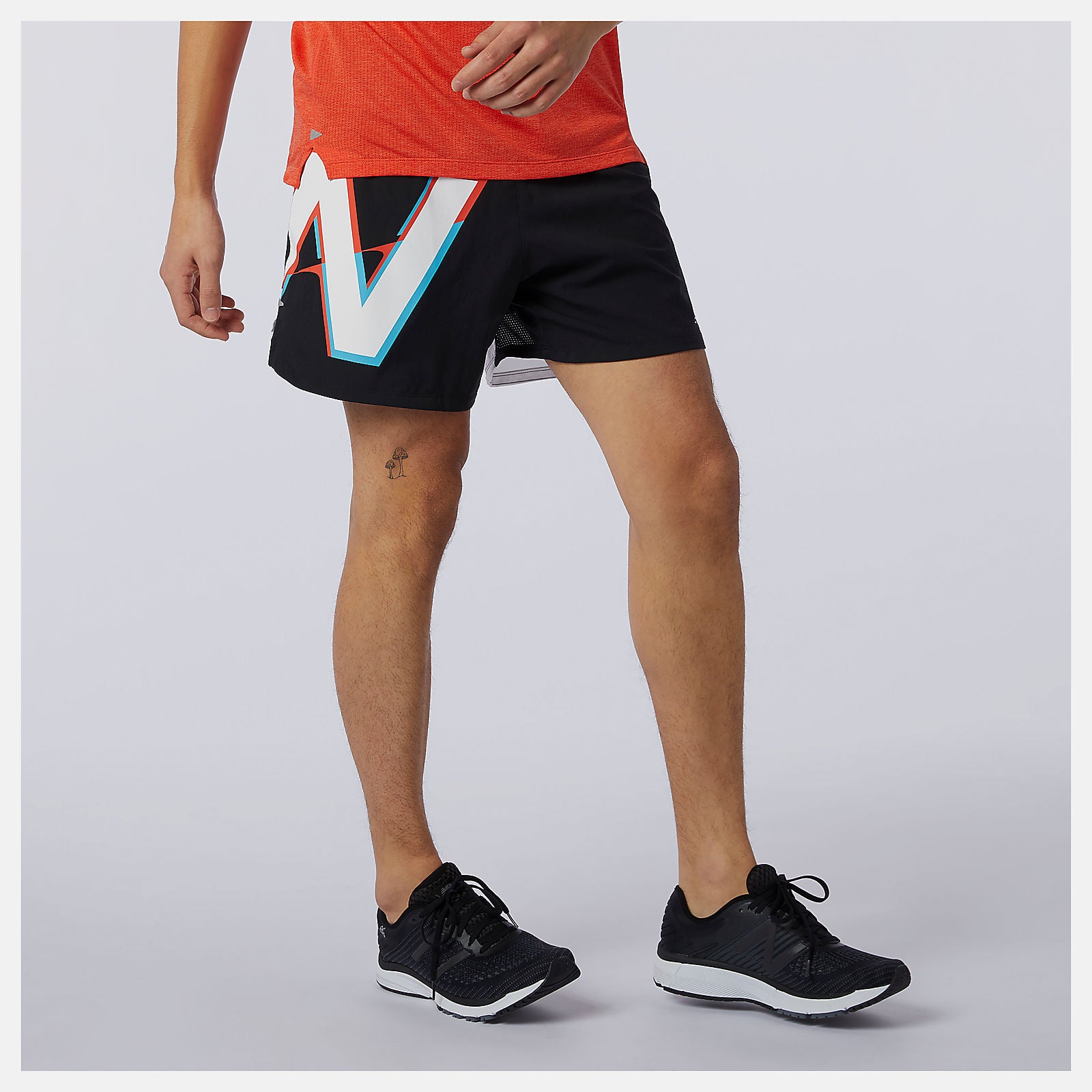New Balance Printed Impact Run 5 Inch Short