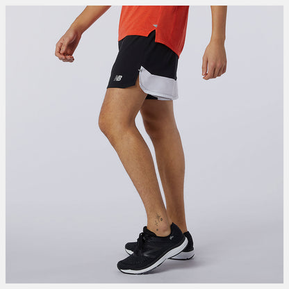 New Balance Printed Impact Run 5 Inch Short