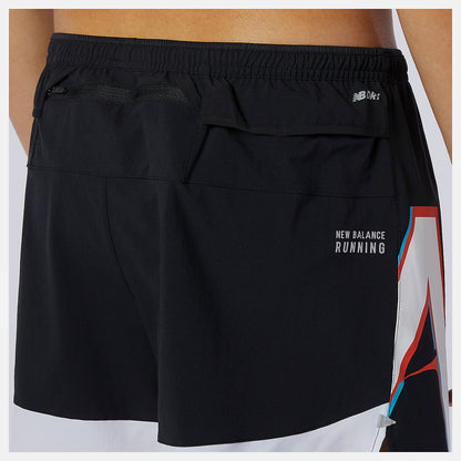 New Balance Printed Impact Run 5 Inch Short