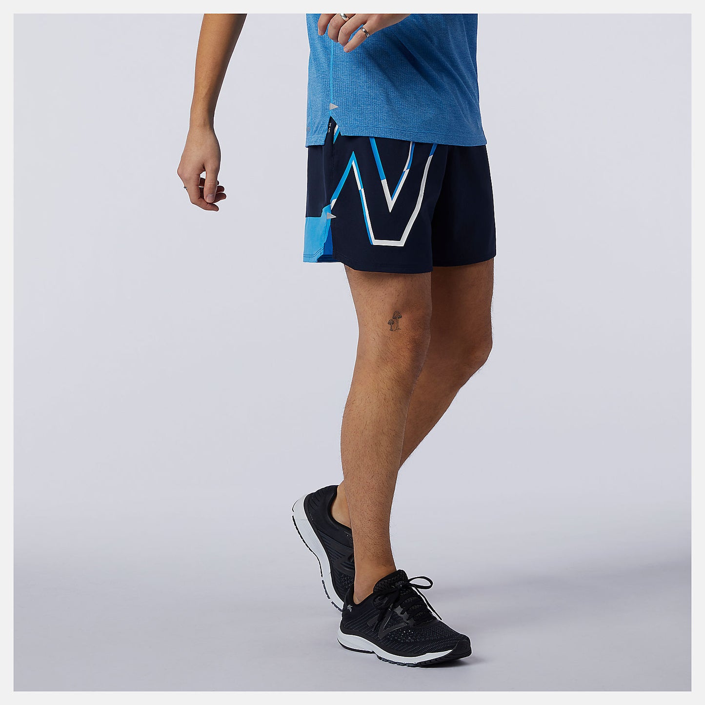 New Balance Printed Impact Run 5 Inch Short