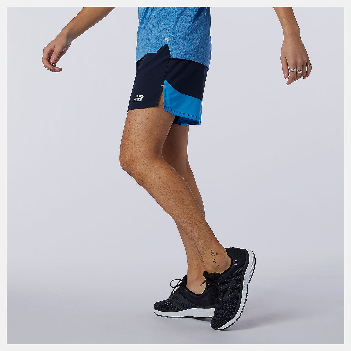 New Balance Printed Impact Run 5 Inch Short