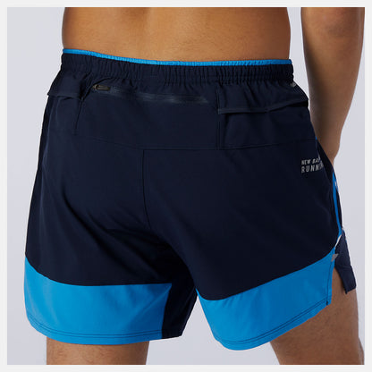 New Balance Printed Impact Run 5 Inch Short