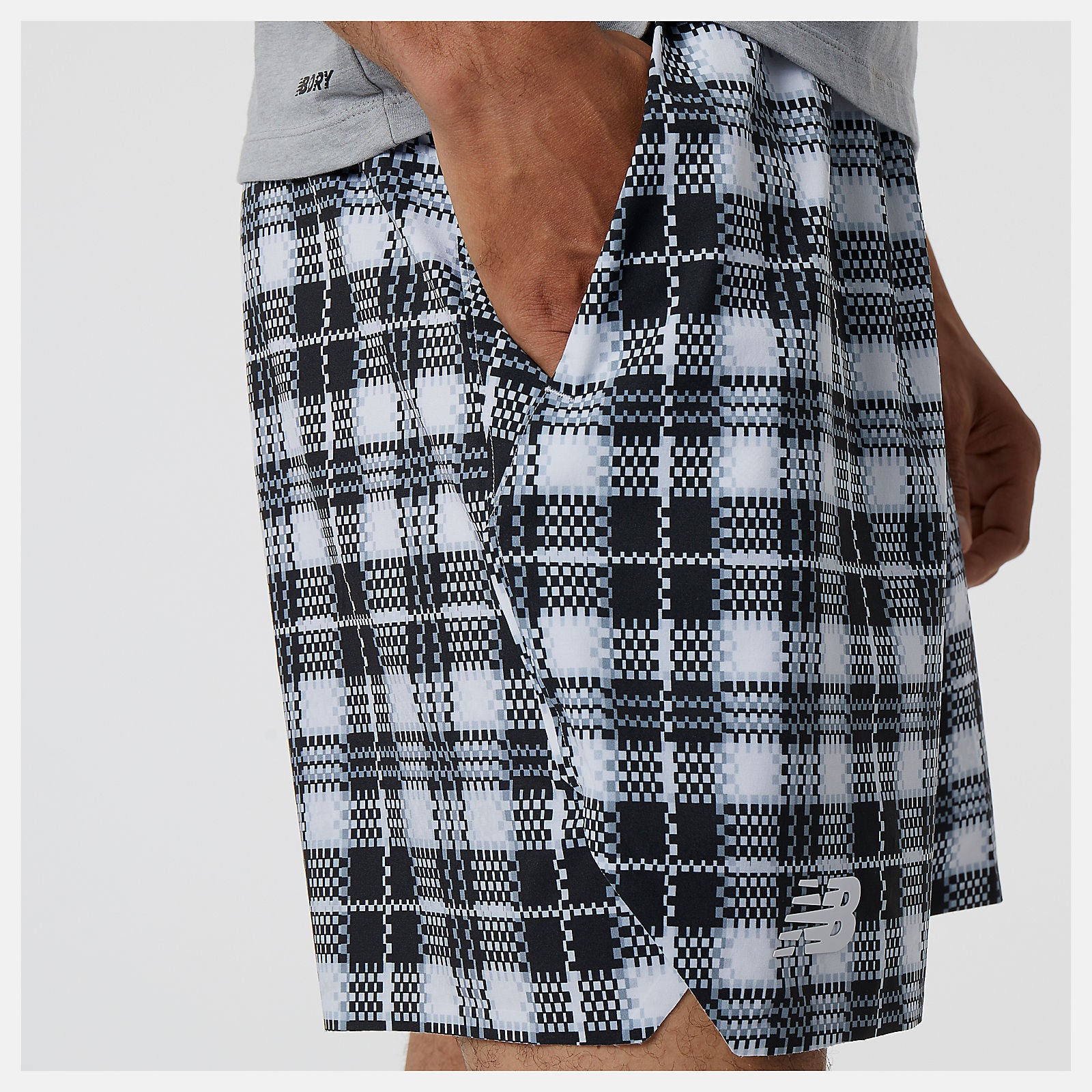 New Balance 7 In Printed Tournament Short