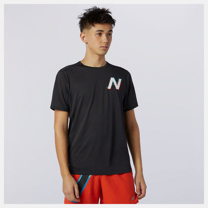 New Balance Printed Impact Run Short Sleeve