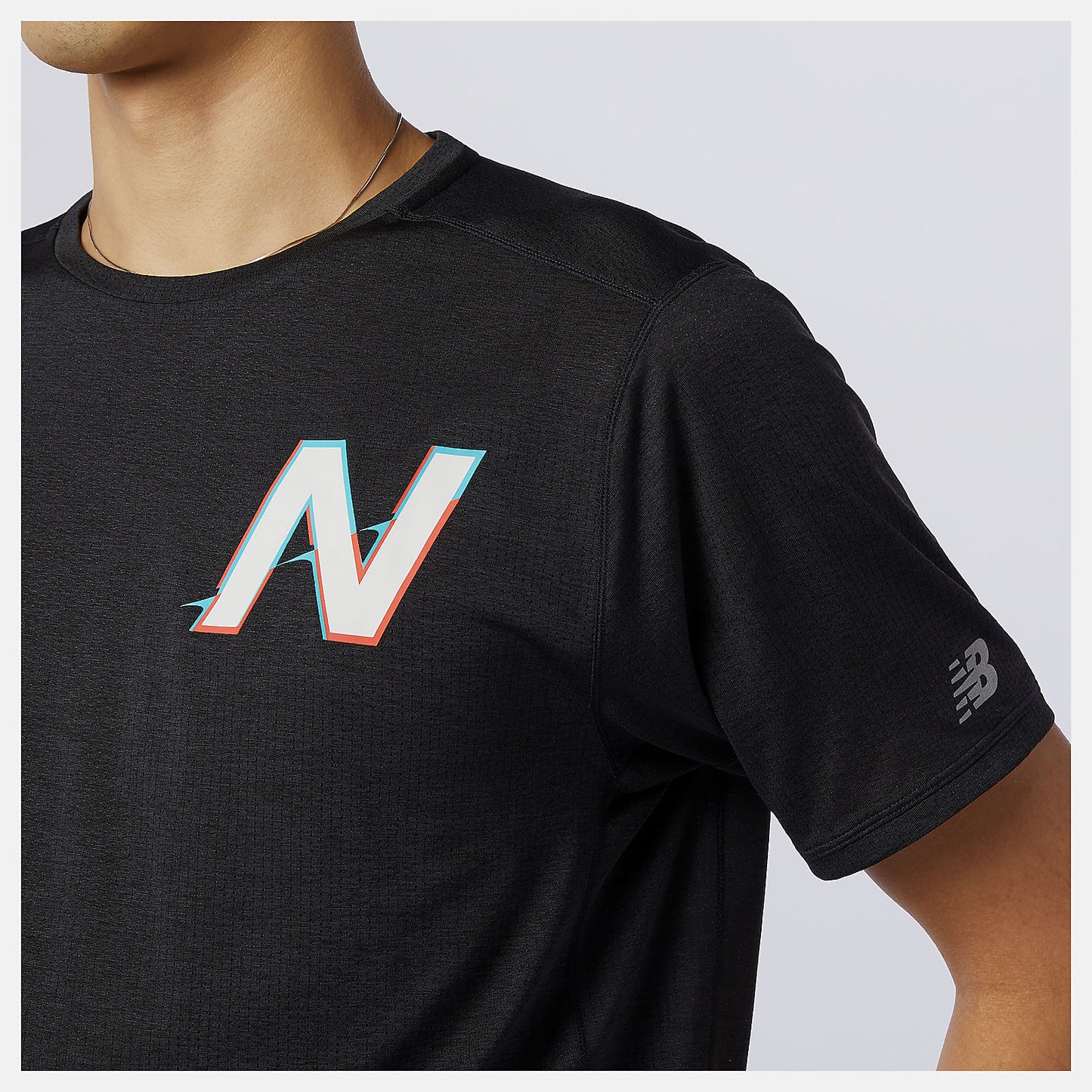New Balance Printed Impact Run Short Sleeve