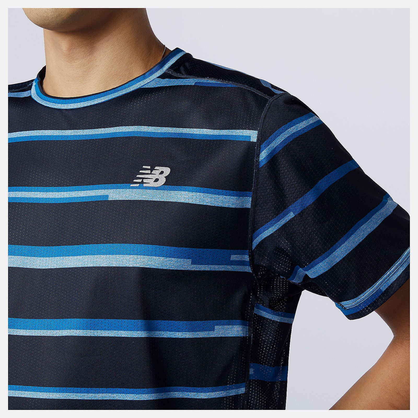 New Balance Printed Impact Run Short Sleeve