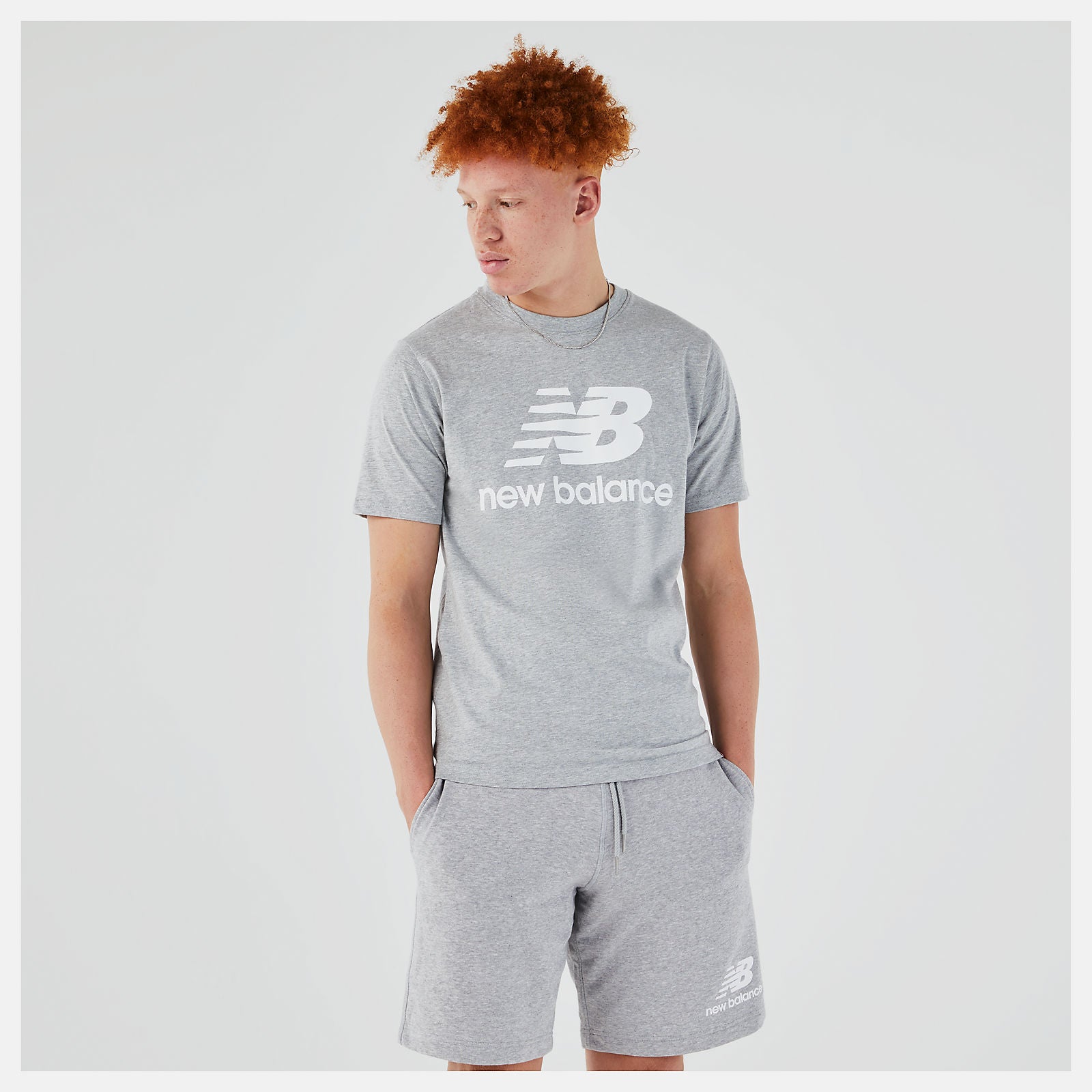 New Balance Essentials Stacked Logo Tee