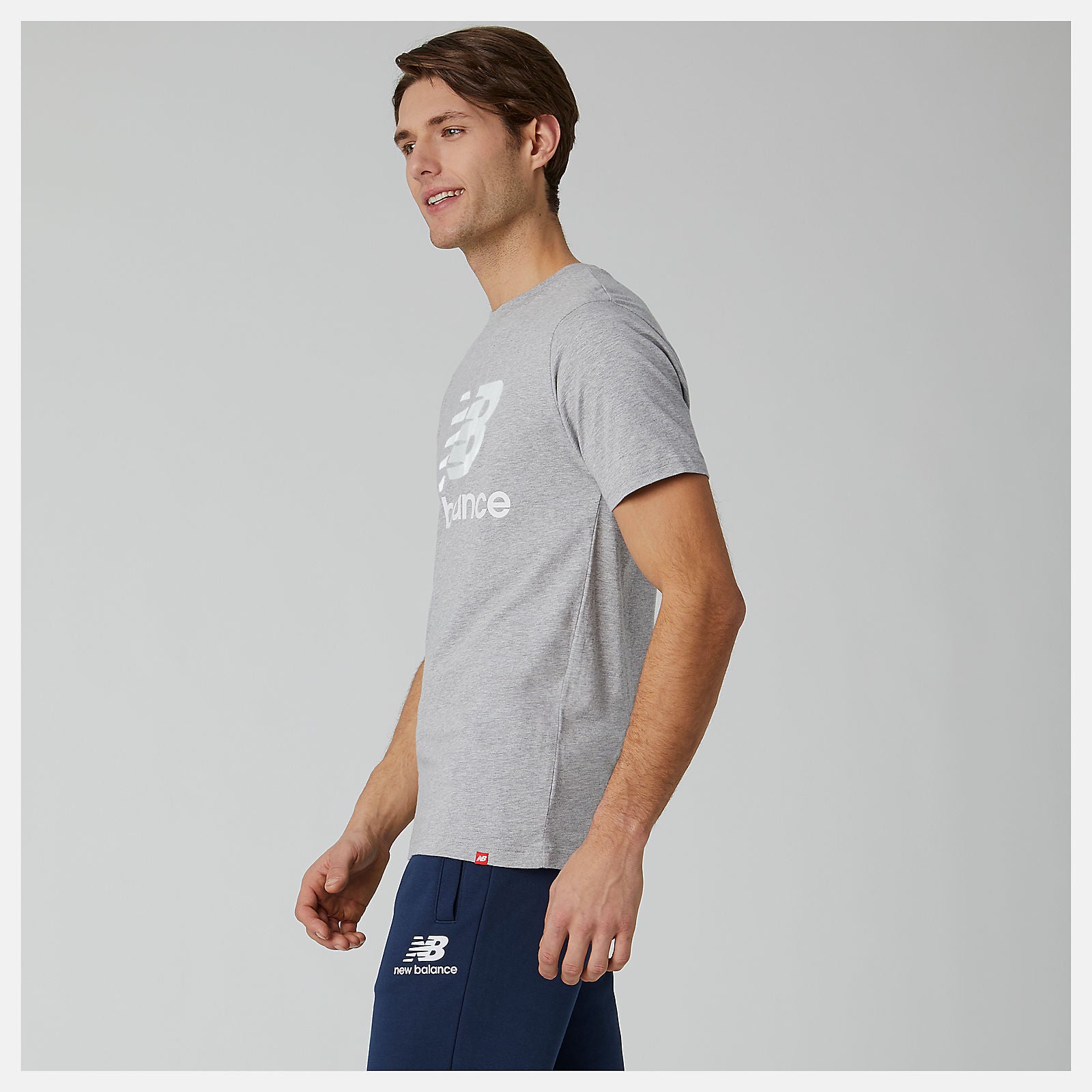 New Balance Essentials Stacked Logo Tee