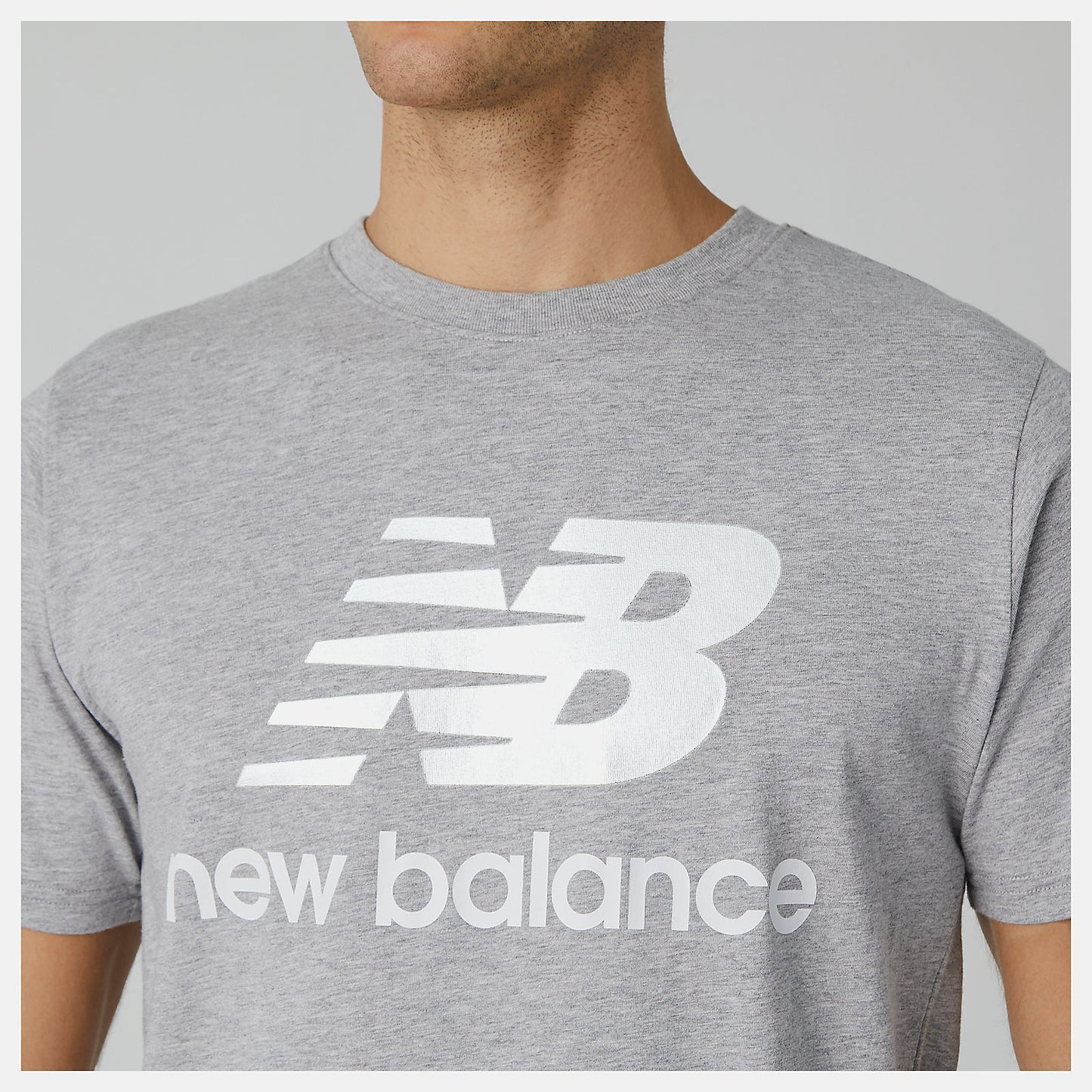 New Balance Essentials Stacked Logo Tee