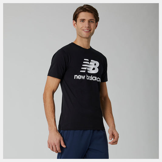 New Balance Essentials Stacked Logo Tee