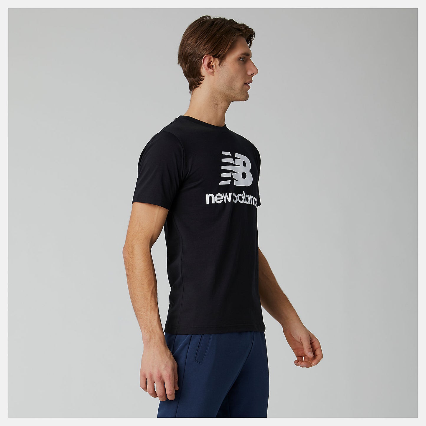 New Balance Essentials Stacked Logo Tee