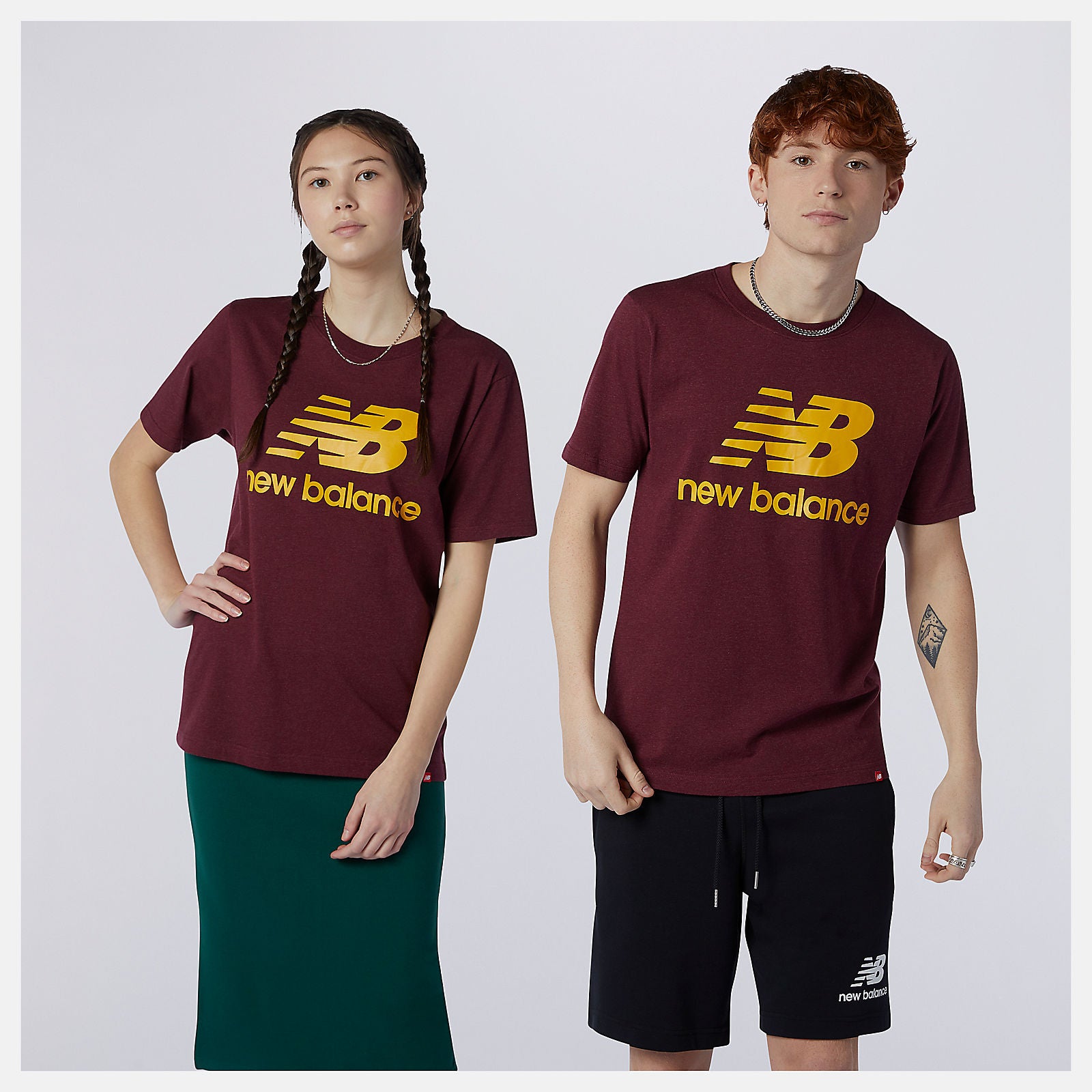 New Balance Essentials Stacked Logo Tee