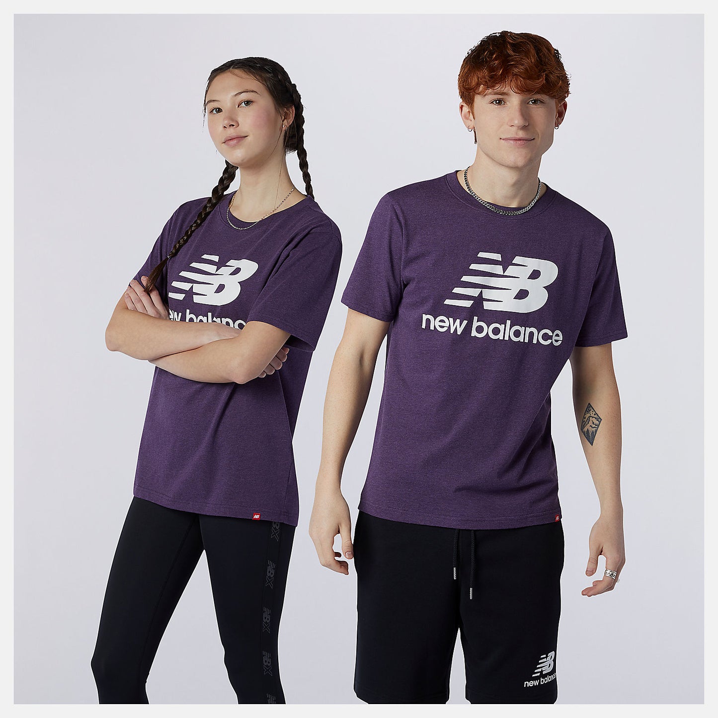 New Balance Essentials Stacked Logo Tee