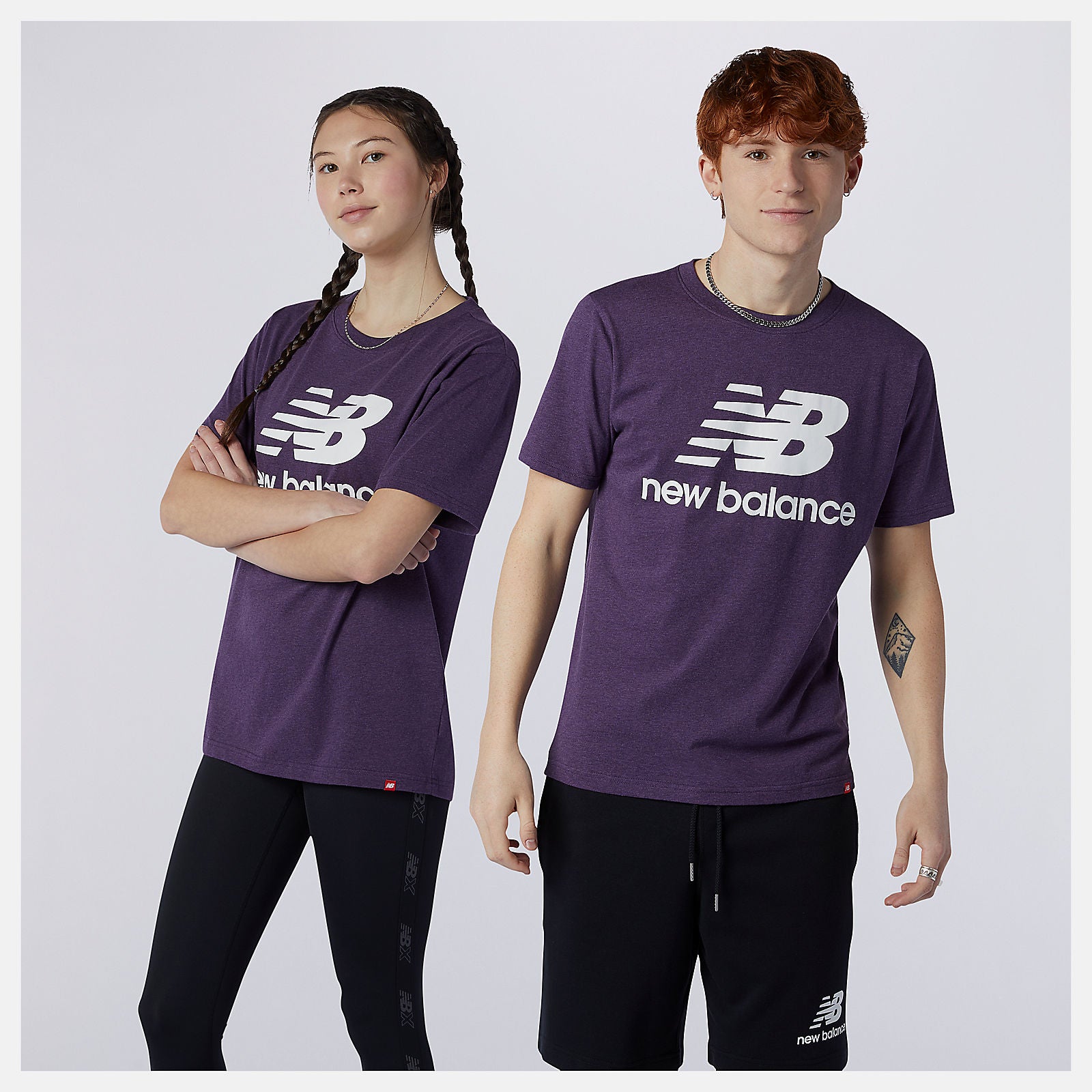 New Balance Essentials Stacked Logo Tee
