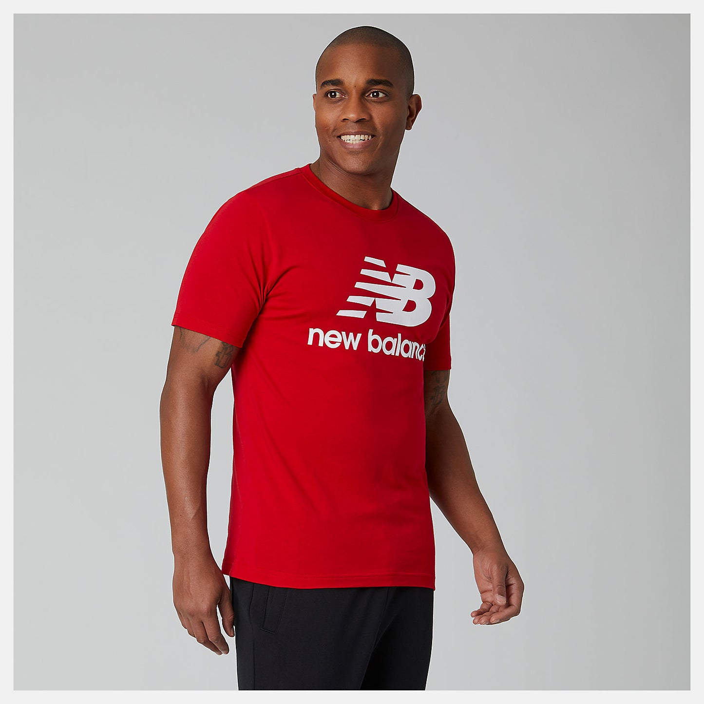 New Balance Essentials Stacked Logo Tee