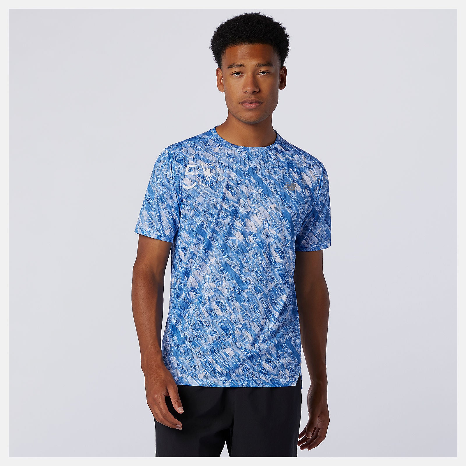 New Balance NYC Marathon Printed Impact Run Short Sleeve