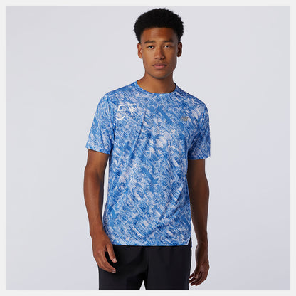 New Balance NYC Marathon Printed Impact Run Short Sleeve