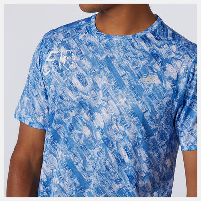 New Balance NYC Marathon Printed Impact Run Short Sleeve