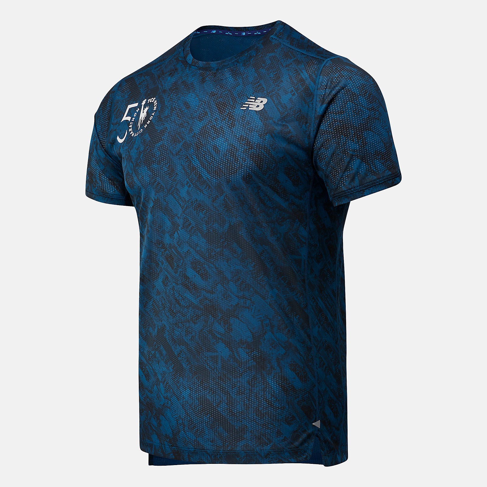 New Balance NYC Marathon Printed Impact Run Short Sleeve