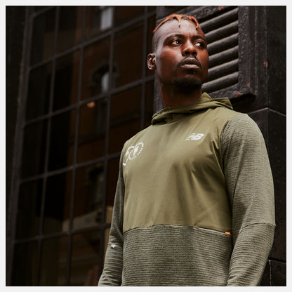 New Balance NYC Marathon Impact Run Grid Back Hoodie