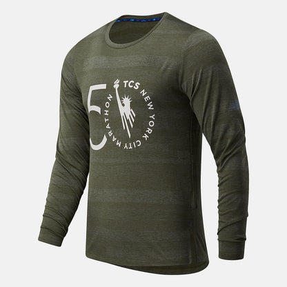 New Balance NYC Marathon Q Speed Fuel Jacquard Long Sleeve