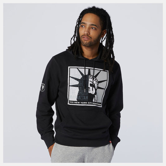 New Balance NYC Marathon Essentials Stacked Logo Po Hoodie