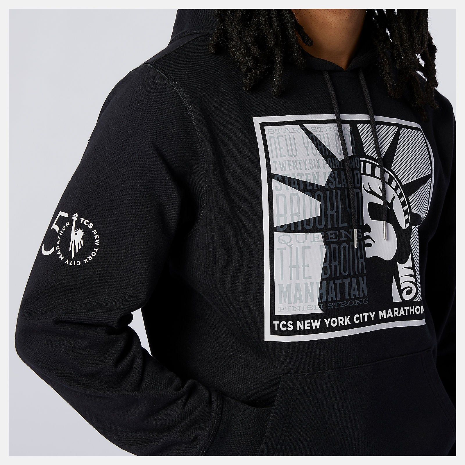 New Balance NYC Marathon Essentials Stacked Logo Po Hoodie