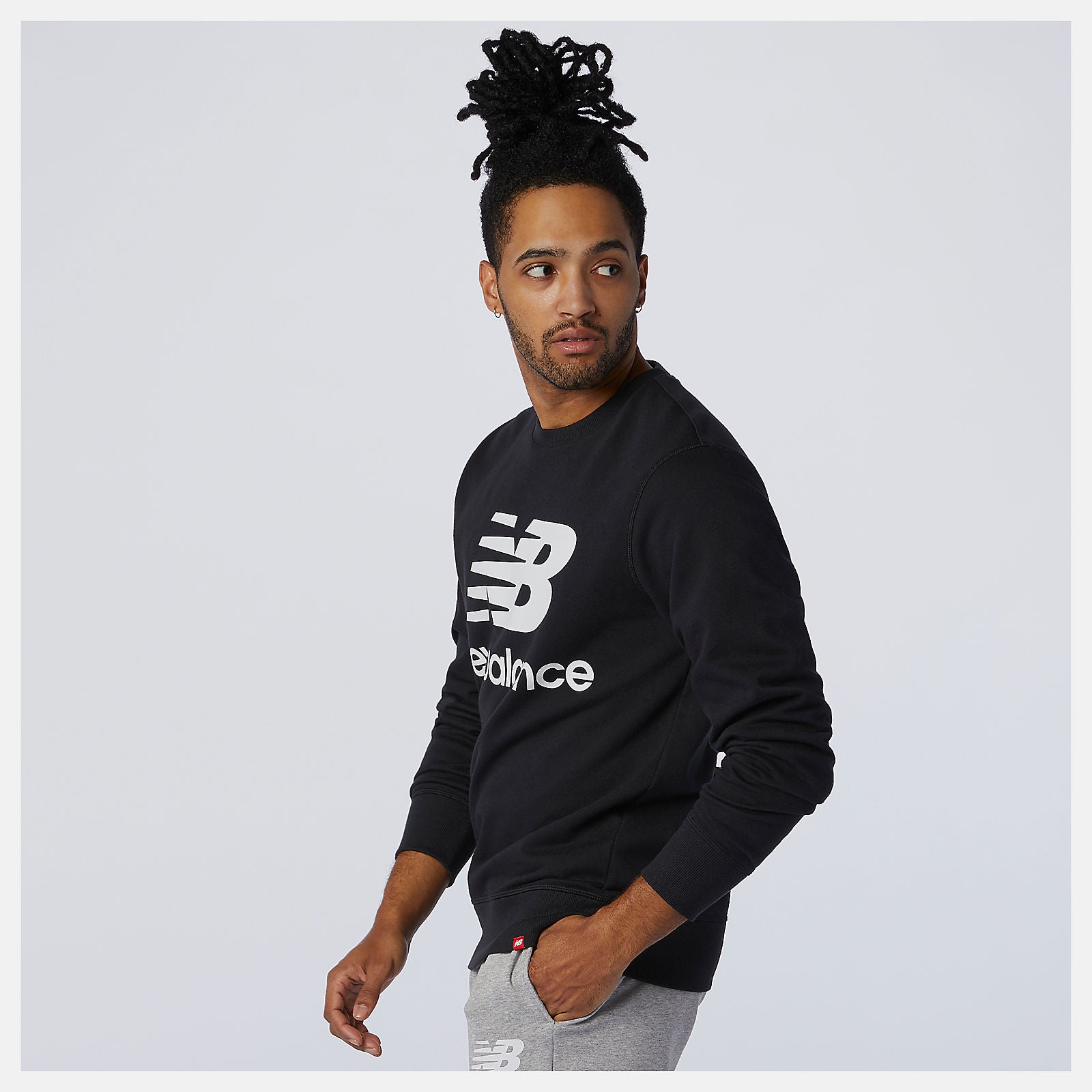 New Balance NB Essentials Stacked Logo Crew