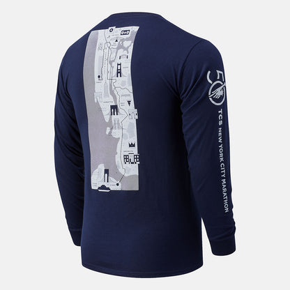 New Balance NYC Marathon Map Long Sleeve