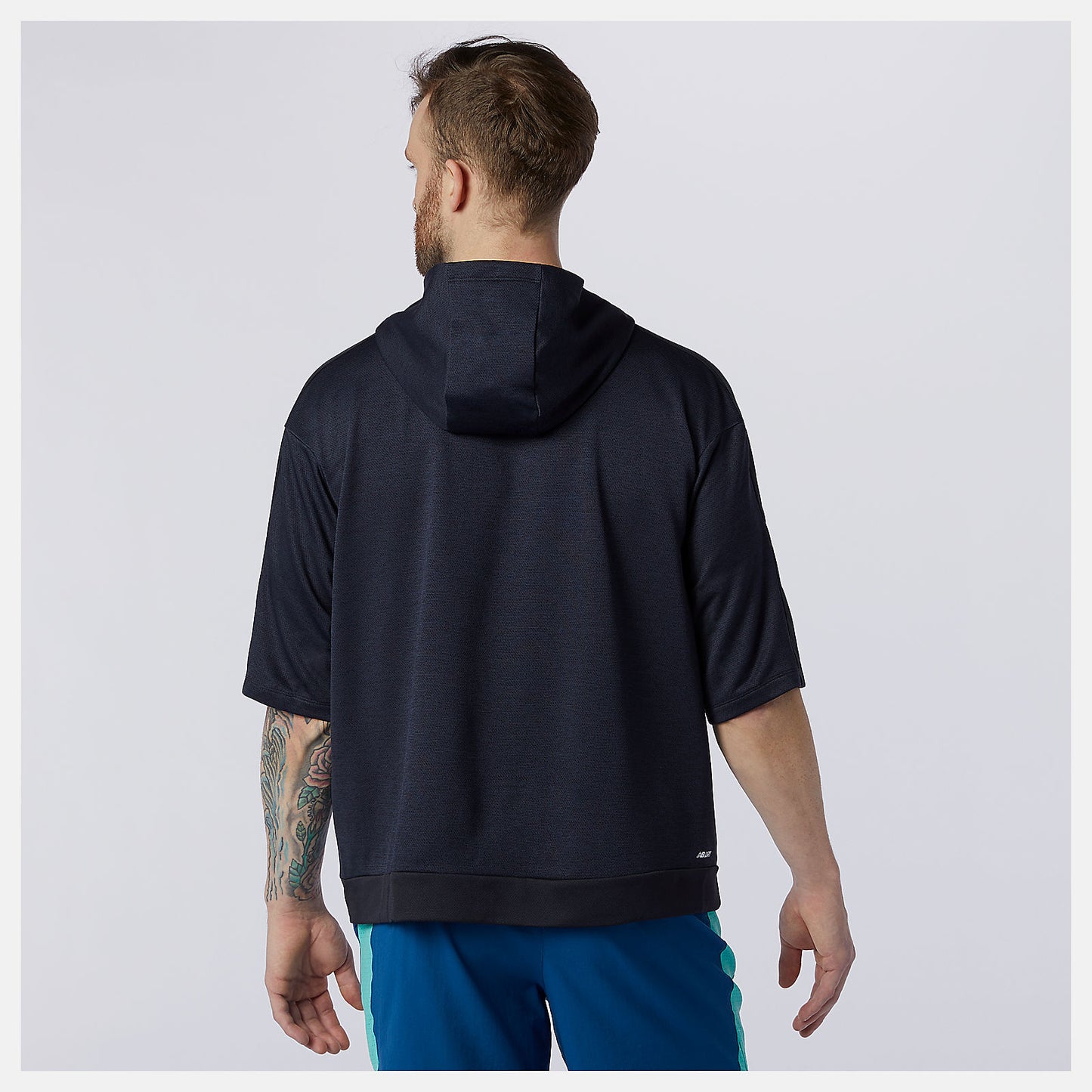 New Balance Tenacity Lightweight Knit Short Sleeve Hoodie