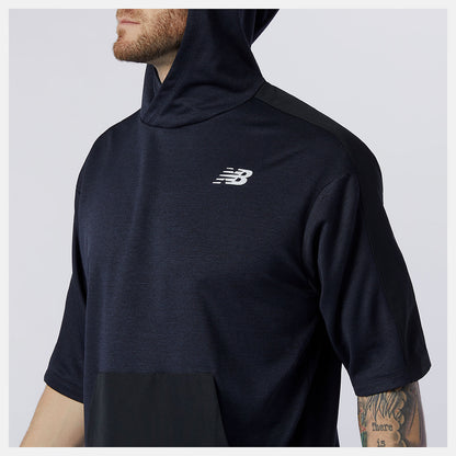 New Balance Tenacity Lightweight Knit Short Sleeve Hoodie