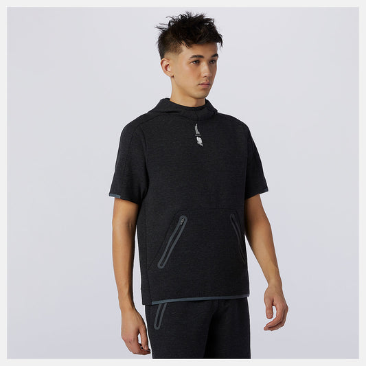 New Balance Fortitech Fleece Short Sleeve Hoodie